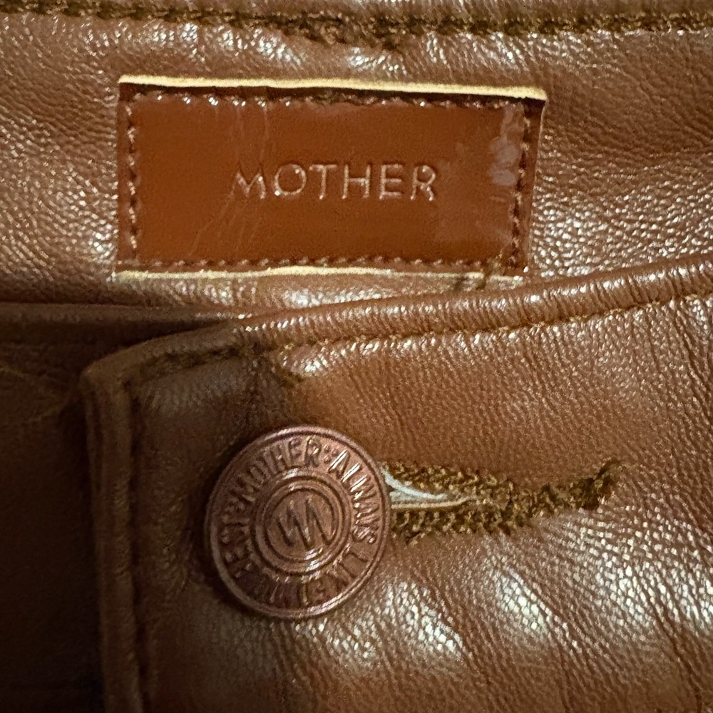 MOTHER Tan Leather Jacket - Picture 6 of 6